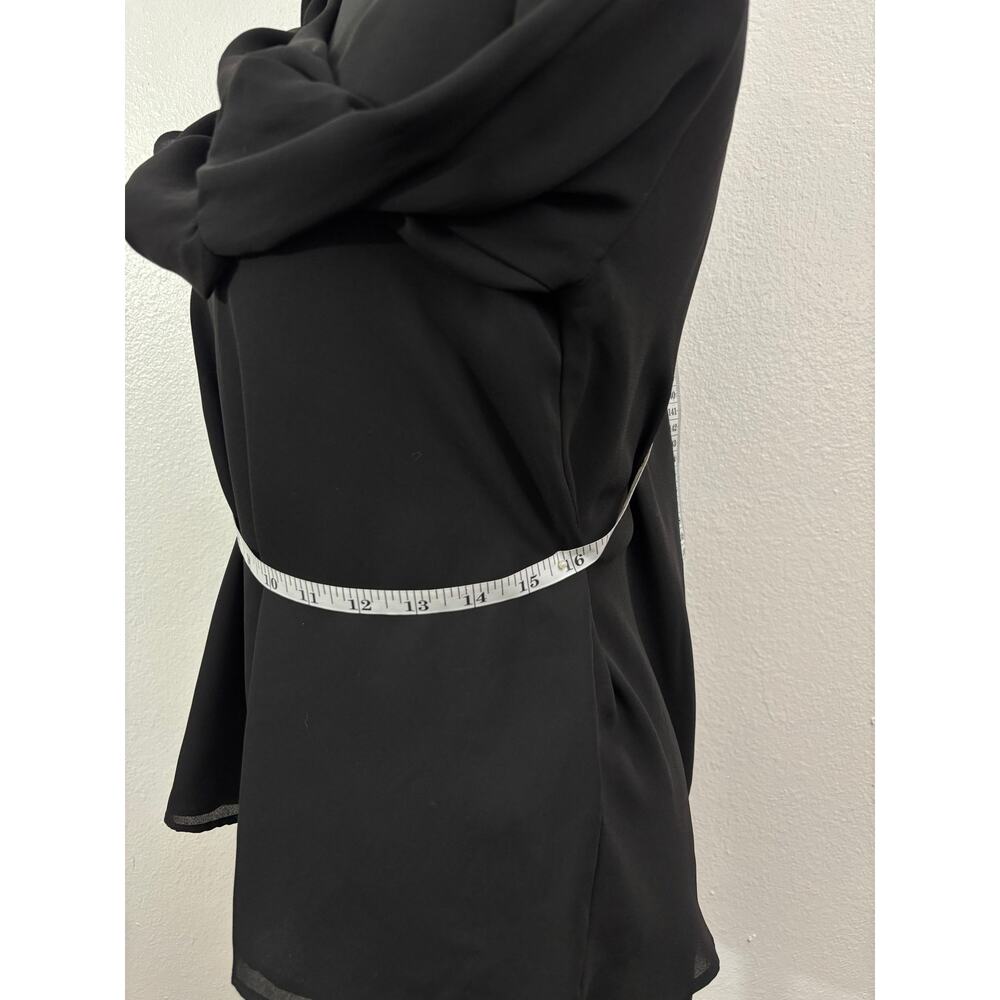 ZARA Trafaluc Collection Black Bell Sleeve Top Size S - Picture 9 of 10